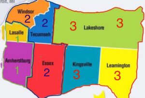 delivery map with zones